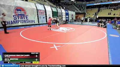 235 Class 1 lbs Cons. Round 2 - Reya Bristow, Sullivan vs Cheyannah Rincon`campos, St. Clair