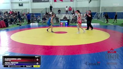 53kg Round 1 - Alexandria Lieu, Coast WA vs Moya Penton, Mountaintop WC