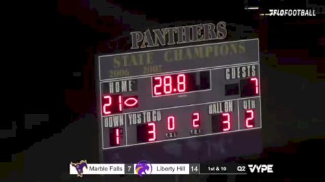 Replay: Marble Falls vs Liberty Hill | Oct 15 @ 7 PM