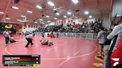 137 lbs Cons. Round 5 - Phylicia Sudario, Corona Senior vs Maya Gutirrez, San Clemente