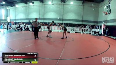 120 lbs Cons. Round 1 - Jeremiah Herrington, Irvine vs Eduardo Sandoval, Long Beach Poly