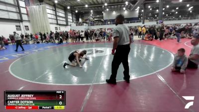 77 lbs Cons. Round 1 - August Jeffrey, Guerrilla Wrestling (GWA) vs Carter Dotson, Generals Wrestling Club