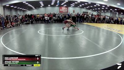 59 lbs Cons. Round 4 - Asa Lancour, Poquoson Athletic Association vs Ethan Yetzer, Noke Wrestling RTC