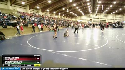 130 lbs Champ. Round 1 - Jaiden Moreland, Billings Wrestling Club vs Cougar Betts, Uintah Wrestling