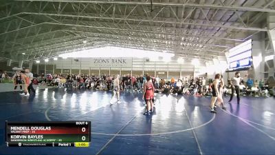 87 lbs Round 3 (4 Team) - Mendell Douglas, Valiant Prep vs Korvin Bayles, Sanderson Wrestling Academy