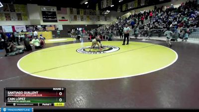 84 lbs Round 2 - Cain Lopez, Perterson Grapplers vs Santiago Guillent, Socal Grappling Wrestling Club