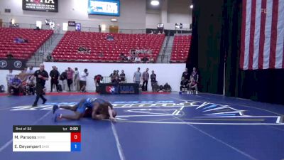 77 kg Rnd Of 32 - Mason Parsons, Sons Of Thunder Wrestling vs Etheend Deyampert, Ohio