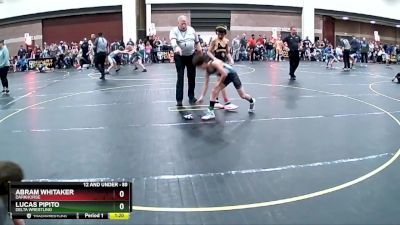 80 lbs Quarterfinal - Abram Whitaker, Darkhorse vs Lucas Pipito, Delta Wrestling