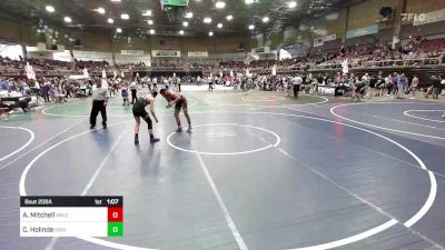 144 lbs Quarterfinal - Akeem Mitchell, NM Gold vs Corbyn Holinde, Hoisington Jr Cardinals