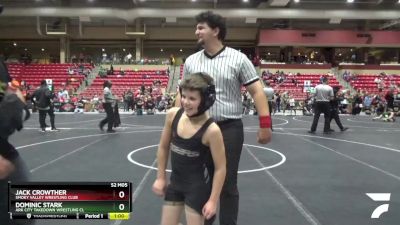 80 lbs 3rd Place Match - Jack Crowther, Smoky Valley Wrestling Club vs Dominic Stark, Ark City Takedown Wrestling Cl