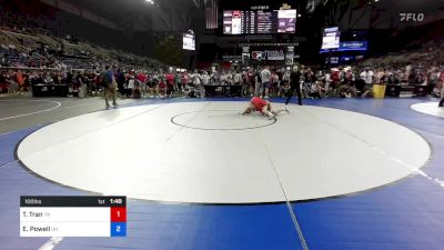 100 lbs Rnd Of 64 - Tanner Tran, Tennessee vs Ethan Powell, Ohio