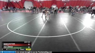 132 lbs Cons. Round 3 - Max Giroux, River Valley Youth Wrestling Club vs Adam Kautzer, Wisconsin