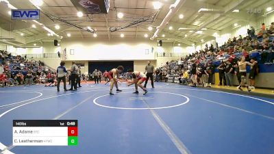 140 lbs Consolation - Anthony Adame, Sallisaw Takedown Club vs Cooper Leatherman, Hilldale Youth Wrestling Club