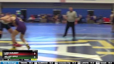 150 lbs Cons. Round 3 - Lane Hurlbert, BRYAN vs William Apple, NAPOLEON