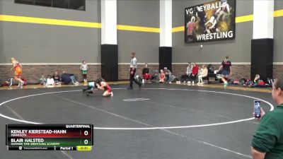 52 lbs Quarterfinal - Blair Halsted, Hammer Time Wrestling Academy vs Kenley Kierstead-Hahn, Minnesota