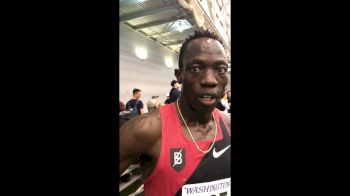 Lopez Lomong after a crazy UW mile