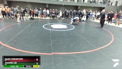 132 lbs Champ. Round 1 - Jalen Concepcion, CA vs Tavarre Lee, WA