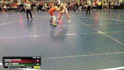 125 lbs Champ. Round 2 - Ben St Pierre, Siouxland Wrestling Academy vs Mason Zuspann, Iowa Elite