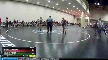 138 lbs Round 5 (10 Team) - Alaina Poast, Peg Leg Legion vs Isabelle Adams, Charlie`s Angels-IL Black