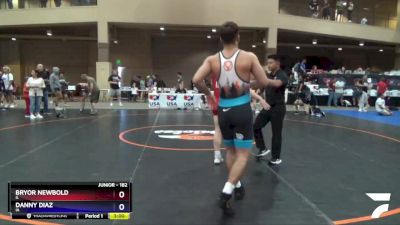 182 lbs Cons. Semi - Bryor Newbold, IL vs Danny Diaz, IA