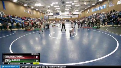 80 lbs Semifinal - Kaden Oldroyd, Westlake vs Cash Christensen, Sanderson Wrestling Academy