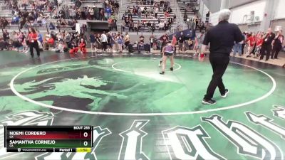 110 lbs Cons. Round 5 - Noemi Cordero, CA vs Samantha Cornejo, CA