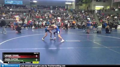 95 lbs Champ. Round 1 - Owen Duffek, Powerhouse Wrestling Club vs Crosby Yoder, MWC Wrestling Academy