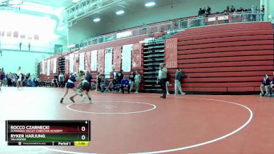 120 lbs Round 2 - Rocco Czarnecki, Cuyahoga Valley Christian Academy vs Ryker Harjung, Tallmadge