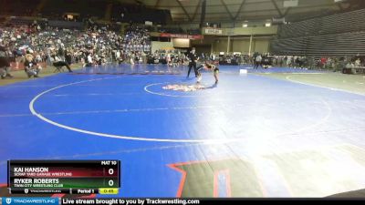 71 lbs Champ. Round 2 - Ryker Roberts, Twin City Wrestling Club vs Kai Hanson, Scrap Yard Garage Wrestling