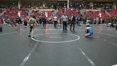 95 lbs Cons. Round 4 - Rylan Sidzyik, MWC Wrestling Academy vs Anthony Crubel, Rock Creek Wrestling Club