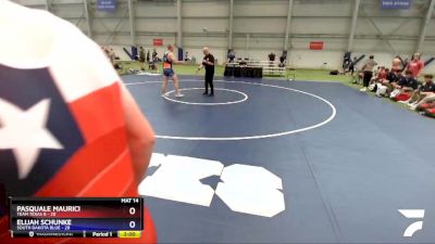 195 lbs Placement Matches (8 Team) - Cael Barber, Team Texas B vs Cole Dunlavy, South Dakota Blue