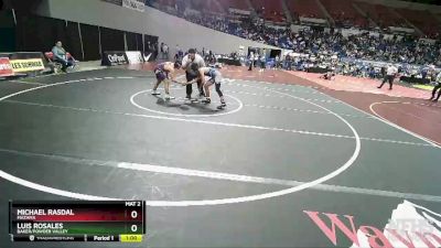 4A-113 lbs Cons. Round 1 - Luis Rosales, Baker/Powder Valley vs Michael Rasdal, Mazama