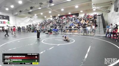 106 lbs Cons. Round 1 - Argisht Mamikonyan, Hoover vs Jalen Torrientes, Charter Oak