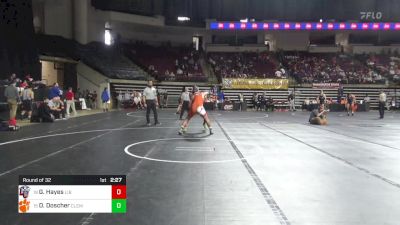 184 lbs Round Of 32 - Gabriel Hayes, Liberty vs Drew Doscher, Clemson