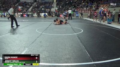 120 lbs Quarterfinal - Gavin Munoz, Maize vs Jeremy Welch, Bonner Springs Wrestling Club