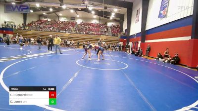 115 lbs Rr Rnd 1 - Lindlee Hubbard, Dark Cloud Wrestling Club vs Charlee Jones, Vinita Kids Wrestling