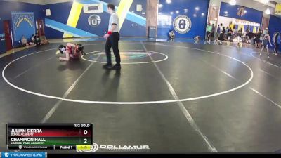 132 Gold Quarterfinal - Julian Sierra, Doral Academy vs Champion Hall, Lincoln Park Academy