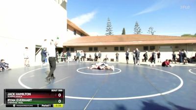 144 lbs Cons. Round 5 - Ryan Everhart, Cherokee Trail vs Jack Hamilton, Scripps Ranch