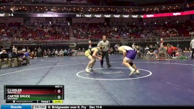 2A-195 lbs Quarterfinal - Carter Smuck, Winterset vs CJ Hisler, Webster City