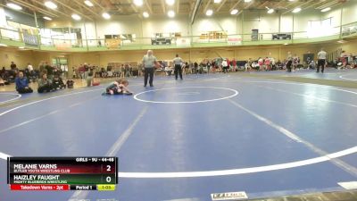 44-48 lbs Round 1 - Haizley Faught, Mighty Bluebirds Wrestling vs Melanie Varns, Butler Youth Wrestling Club