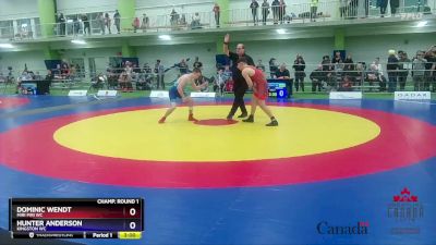 60kg Champ. Round 1 - Dominic Wendt, Miri Piri WC vs Hunter Anderson, Kingston WC