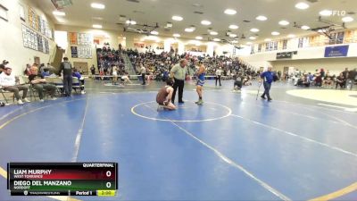 165 lbs Quarterfinal - Diego Del Manzano, Nordoff vs Liam Murphy, West Torrance