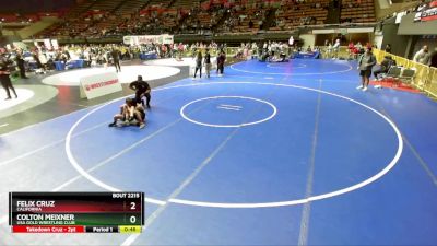 97 lbs Quarterfinal - Colton Meixner, USA Gold Wrestling Club vs Felix Cruz, California