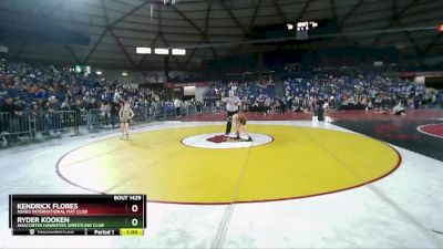 77 lbs Quarterfinal - Ryder Kooken, Anacortes Hawkeyes Wrestling Club vs Kendrick Flores, Askeo International Mat Club