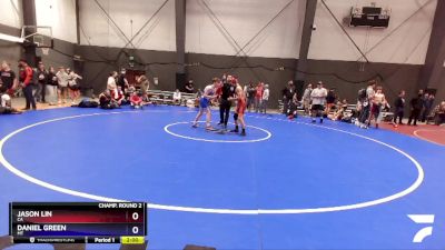 113 lbs Champ. Round 2 - Jason Lin, CA vs Daniel Green, MT