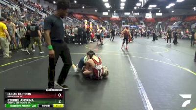 107 lbs Quarterfinal - Ezekiel Andrina, Otsego Destroyers WC vs Lucas Huitron, Grandville WC