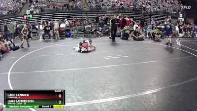 80 lbs Quarterfinals (8 Team) - Liam Samuelson, Kansas Cobra vs Lane Lennick, Team USA