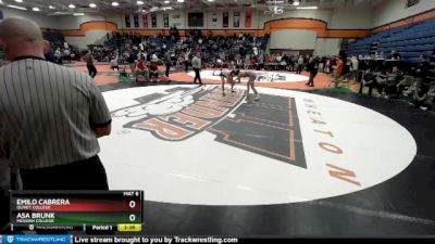 133 lbs Cons. Round 3 - Emilo Cabrera, Olivet College vs Asa Brunk, Messiah College