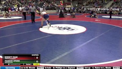 4A 126 lbs Semifinal - Maddox Atkins, Arkadelphia vs Emmett Page, Subiaco Academy