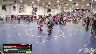 285 lbs Cons. Round 2 - Ayden Renteria, Garden Grove vs Leonardo Garcia, Ontario